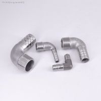 ⊕ 1/4 3/8 1/2 3/4 1 BSPT Male x 8/10/12/25mm Hose tail Barb 90 Deg Elbow 304 Stainless Pipe Fitting Connector Water Gas Oil