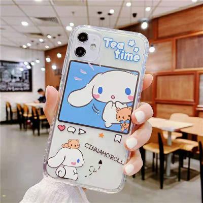 เคสใสสำหรับ Samsung Galaxy S23 20 FE S21 S22 S8 S9บวก S10 Lite Note 20 10 8 9 Cinnamoroll Kuromi Soft เคสซิลิโคน