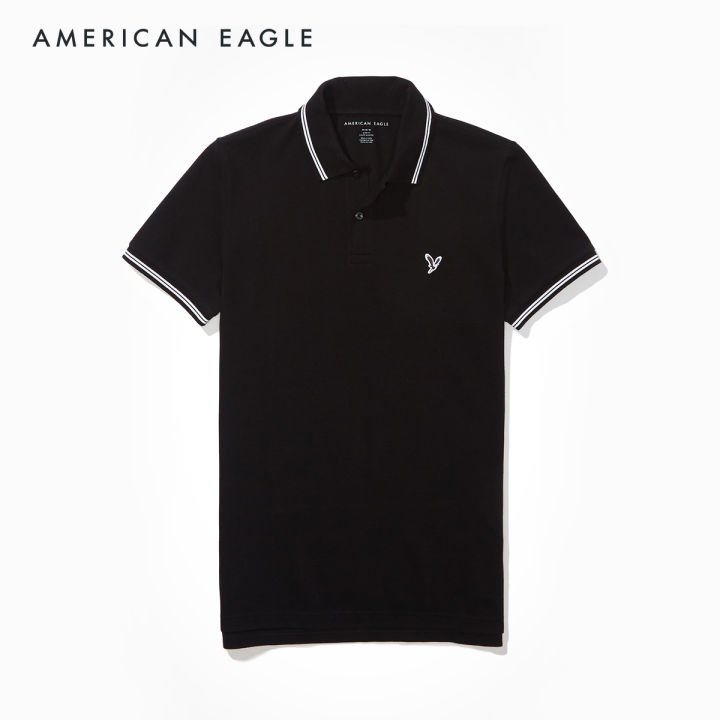 american-eagle-slim-fit-pique-polo-shirt-เสื้อโปโล-ผู้ชาย-ทรงสลิม-nmpo-018-9150-001