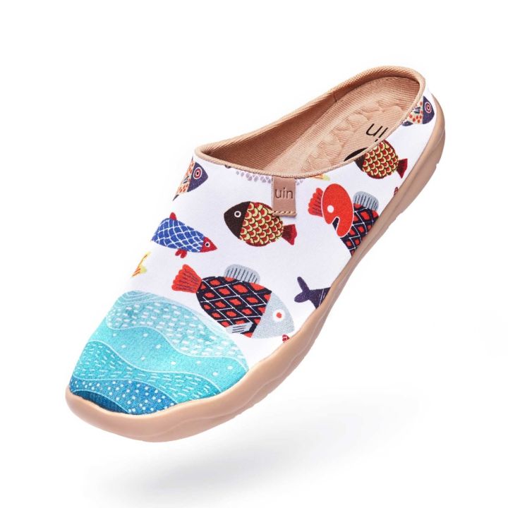 uin-รองเท้าแฟชั่นสไตล์ผู้หญิงศิลปะรองเท้าผ้าใบลำลองรองเท้าท่องเที่ยวศิลปะทาสีหญิง-slip-on-โลฟเฟอร์