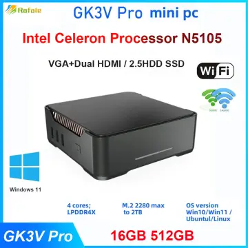 NiPoGi Mini PC 16GB RAM 512GB ROM, Intel Celeron N5105(up to 2.9