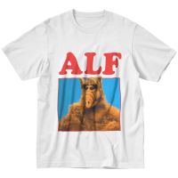 Funny Alf Gordon Shumway T Shirts Men Tv Comedy Sitcom Cat Tshirts Printed Tee Cotton Tshirt