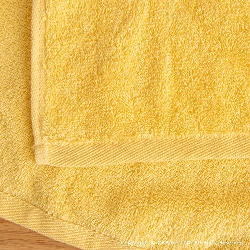 ผ้าเช็ดตัวสีเหลือง-oka-34ซม-x-77ซม-สีเหลือง-การใช้งานทางธุรกิจการขายจำนวนมากการขายชุดฮวงจุ้ยสีเหลือง