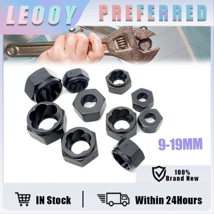 10pcs/kit 919mm Low Bolt Damaged Rounded Bolt Nut Removal Socket Tool