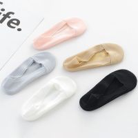 Thin Summer Socks Invisibility Anti-Slip Ship Socks Wear High Heels WomenS Shallow Mouth Bare Back Of Foot Breathable Stockings Socks Tights