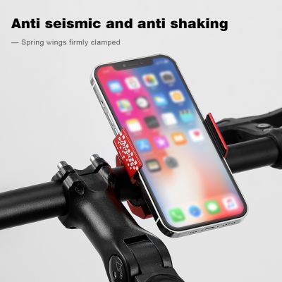 ❆ Phone Holder Bicycle Mount Ring Shaped Mobile Phone Stand Bracket Aluminum Alloy Shockproof for Eletric Bike Motorcycle