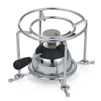 Mini Camping Stove Butane Gas Burner with Refill Rack and Furnace Stand for Tabletop Siphons Windproof Portable Cooking Stove Coffee Maker