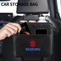 [Automobile accessories] ที่จัดเก้าอี้หลังรถหนัง PU เบาะหลังพร้อมถุงใส่ขยะสำหรับ Suzuki จิมนี่แกรนด์วีทาร่า Sx4 Swift Alto