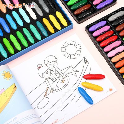 ของแท้ครับ YPLUS+ ของเด็ก 1224 ดินสอสีถั่วลิสงอนุบาลไม่สกปรกมือปลอดสารพิษดินสอสี 36 สีสวย 2023