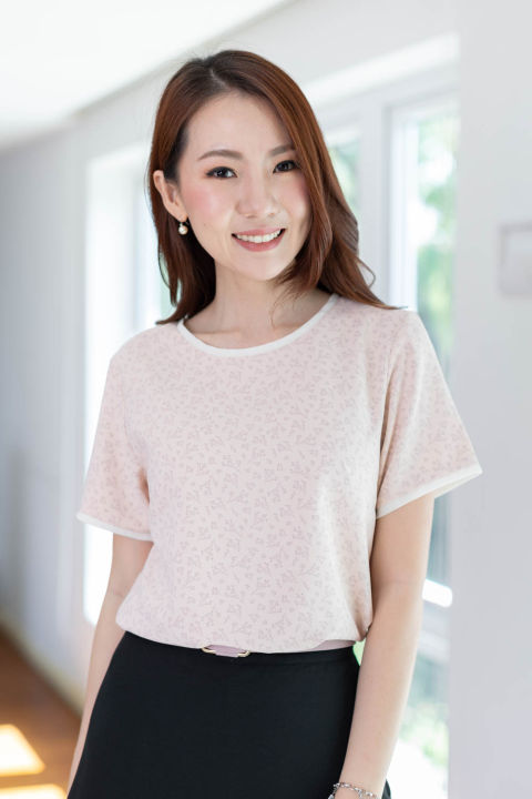 narinari-mt4015-round-neck-top-เสื้อคอกลมทรงชิล