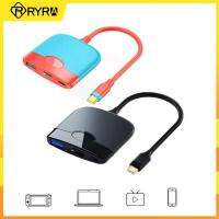 RYRA 3 In 1 PD USB 3.0 Type-C HUB Adapter Type-C เป็น HDMI 4K Video Converter อะแดปเตอร์ทีวีแบบพกพา Docking Station