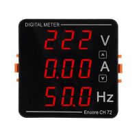 AC Digital Ammeter Voltmeter Frequency meter Digital Display Current Voltage Hz CP-72 CH-72 AC0-999A 50-500V 10-99.9Hz