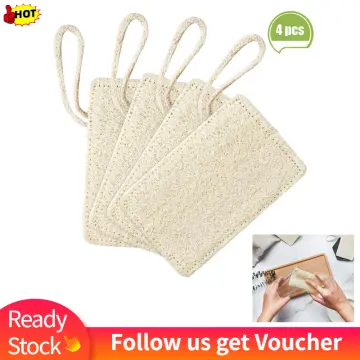 4Pcs Natural Dishwashing Sponges Loofah Sponge Dish Scrubber For