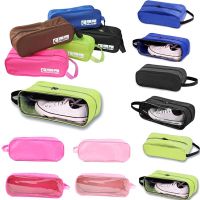 Portable Waterproof Travel Shoes Bag Breathable Organizer Gym Training Yoga Basketball Football Shoes Transparent Storage BagShoe Bags