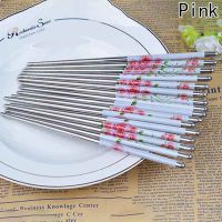 Diverse printed household non-slip stainless steel chopsticks