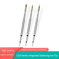 C210 Series Soldering Iron Tips for Jabe JBC C210 Sugon T26 I2C Soldering Handle golden Welding Iron Tip