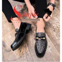 ✚♚ Prelesty ชุดลำลองผู้ชาย Loafers ผู้ชายสุภาพบุรุษแฟชั่นบุคคลอย่างเป็นทางการรองเท้าลวดลายลายสก๊อต