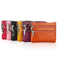 【CW】✙  Fashion Leather Coin Purse Small Card Holder Change Wallet with Keychain