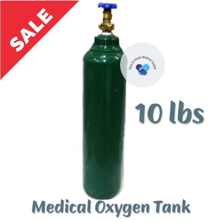 10lbs Medical Oxygen Tank with Full Content Ready to Use Oxygen Tank