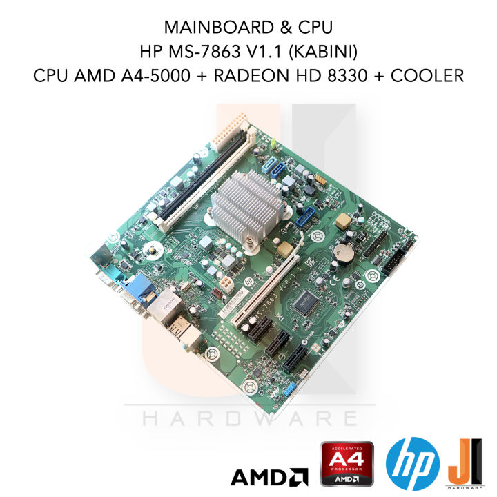 ชุดสุดคุ้ม-mainboard-amd-apu-a4-5000-with-radeon-hd-8330-speed-1-5-ghz-4-cores-4-threads-15-watts-สินค้ามือสองสภาพดีมีฝาหลังมีการรับประกัน