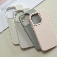 [Phone case]ต้นฉบับซิลิโคนเหลวปกอ่อนสำหรับ Iphone 13 12 14 14pro Max เคส Iphone 13 12มินิกันกระแทก C Oque F Undas