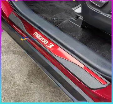 For Mazda 3 Accessories Door Sill Scuff Plate Cover Guard Protector Auto  Sticker