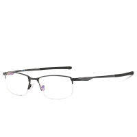 LAMOFUR Fashion Optical Frame Women Sports Aluminum Magnesium Frame Glasses Men Anti-Blu-ray Computer Eyewear 54C-3218