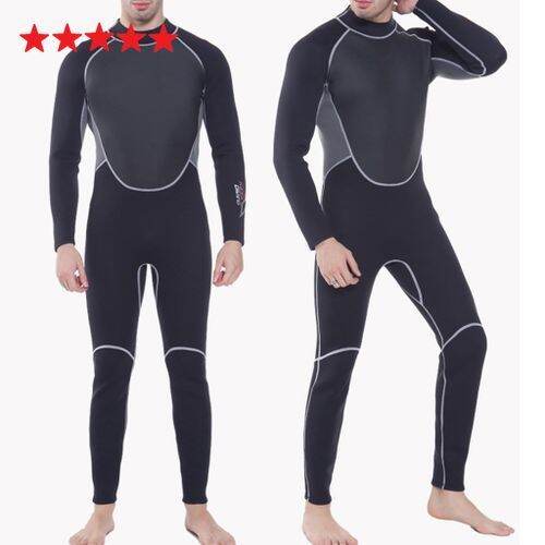 One-piece Diving Suits Long Sleeve 3MM Neoprene Scuba Diving Protection  Clothes Warm Sun Protection Elastic for Water Sports