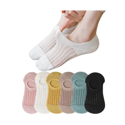 Invisible Silica Gel Non-slip Summer Female Thin Style Solar System Socks Boat Socks