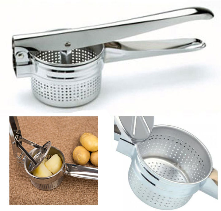 Stainless Steel Food Mill Potato Masher Masher For - Temu