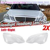 Side for - E Class W212 2009-2012 E300 E350 E500 E63 Headlight Lens Cover Head Light Shade Shell Cover