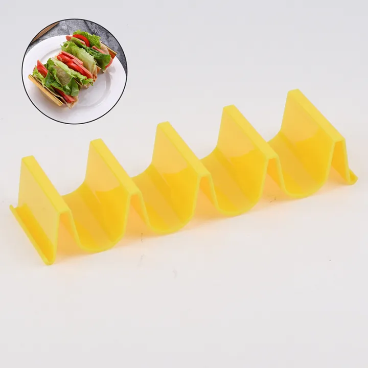 [Hilldora] Blowing 1Pcs Rack Tortilla Stand Colorful Tray Taco Shell