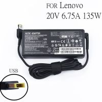 อะแดปเตอร์แล็ปท็อป135W 20V 6.75A USB C โน้ตบุ๊คเครื่องชาร์จสำหรับ Lenovo T440p Y50-70 R720 Y700 T540p P51 P52 S5แหล่งจ่ายไฟ ADL135NLC3A