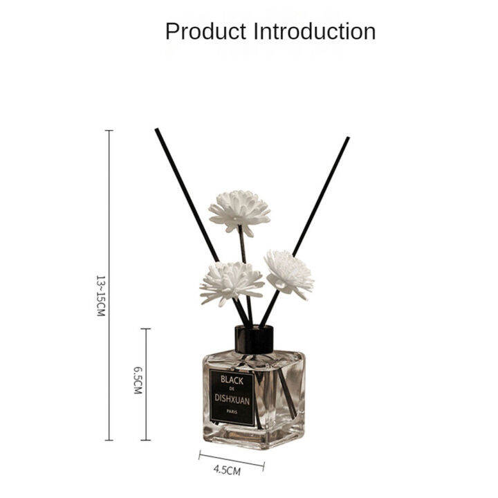 ร้อนครัวเรือนระงับกลิ่นกายขวดน้ำมันหอมระเหยหวายดอกไม้แห้งยาวนานกระจายอากาศบริสุทธิ์ขวดภาชนะที่เก็บน้ำมันหอมระเหย