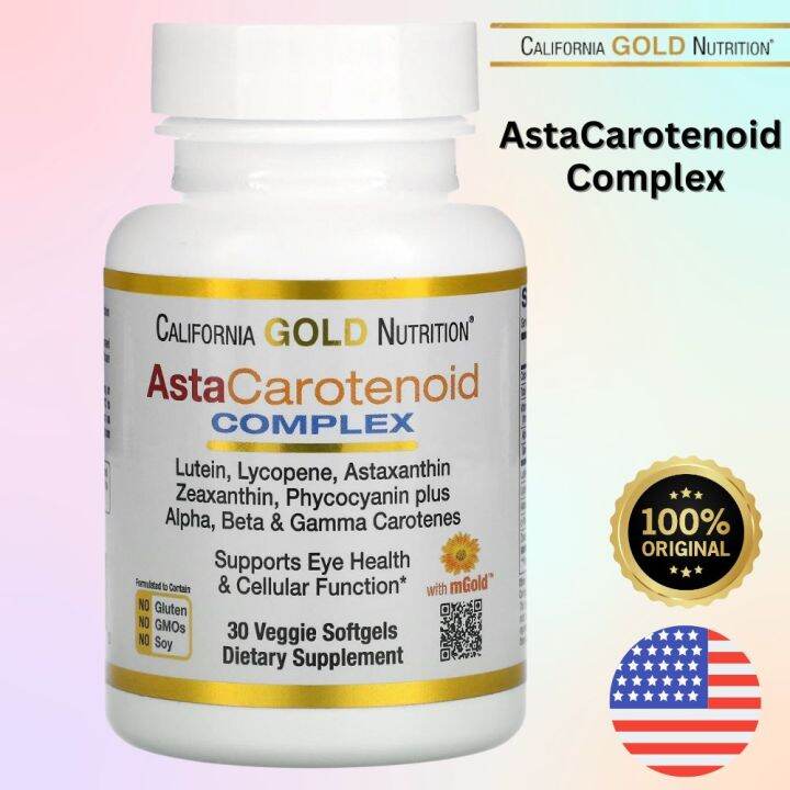 California Gold Nutrition, AstaCarotenoid Complex, Lutein, Lycopene