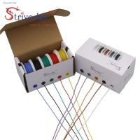 ﹍∏ 50m/box 30awg stranded wire Cable Wire Flexible Silicone Electrical Wires 5 color Mix Tinned Copper DIY