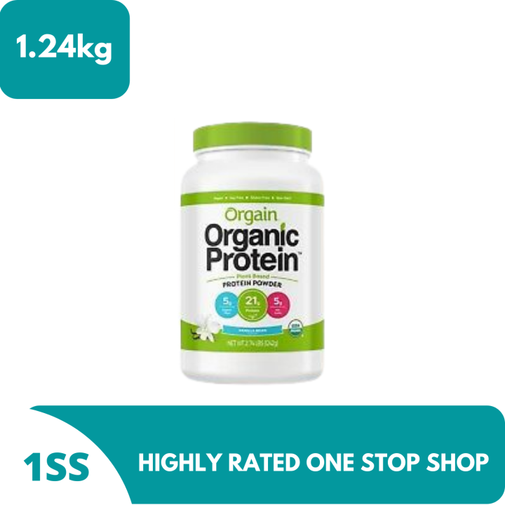 Orgain Organic Protein Plant Based Vanilla Powder 1.24kg Lazada PH