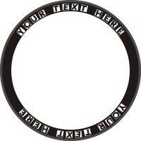 Custom Personalised Name/Word/Team/Text Cut-Vinyl Rim Wheel Decals Stickers For Road Bike 700C TWO Wheels