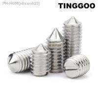 M1.6 M2 M2.5 M3 M4 M5 M6 M8 M10 GB71 304 A2-70 Stainless Steel Slotted Head Cone Point Tapered End Headless Grub Bolt Set Screw