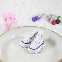 kongzicheng 5cm Doll Shoes DENIM Canvas Toy Shoes1/6 BJD สำหรับตุ๊กตารัสเซีย sneackers