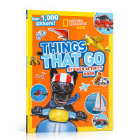 ภาษาอังกฤษ Original Things That Go สติกเกอร์หนังสือกิจกรรมกระดาษกาวกิจกรรม3-5เด็กเล็กภาษาอังกฤษ Early Cognitive Education สติกเกอร์หนังสือเด็กก่อนวัยเรียนการศึกษาหนังสือภาพ