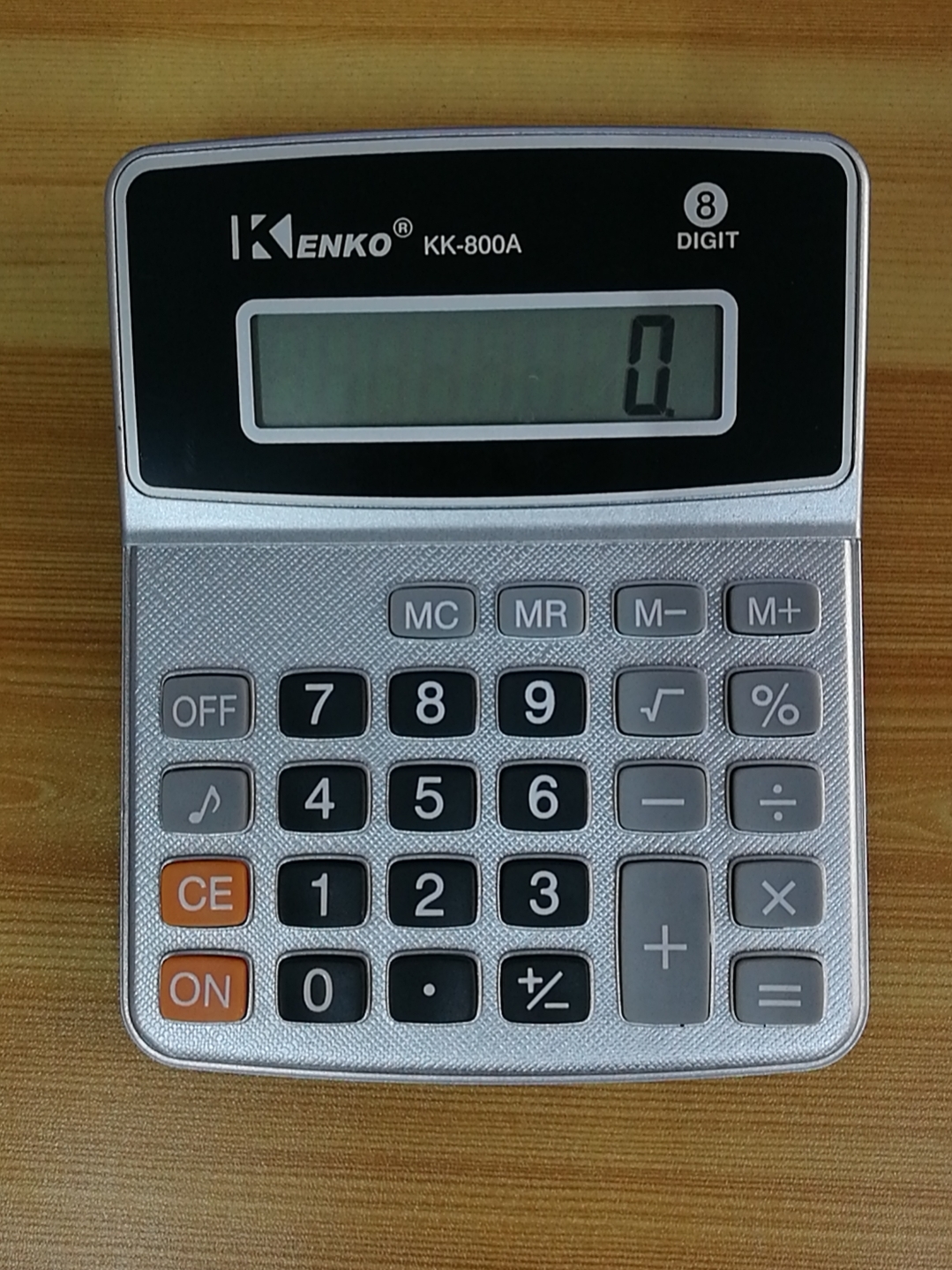 Golden,Set of 5 Basic Calculator Dual Power 8 Digit Desktop Calculator 