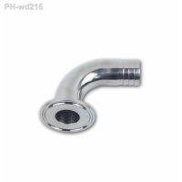 1.5 quot; Tri Clamp x 19mm 3/4 quot; Hose Barb 90 Degree Elbow SUS 304 Stainless Steel Sanitary Home Brew Beer Wine