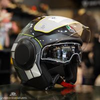 หมวกกันน็อคครึ่งใบมีชิลด์ AGV รุ่น ORBYT ลาย BRERA Matt Black Grey Yellow