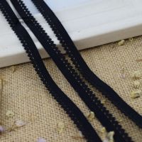 [HOT!] 275 Pure black color Elastic bands for Underwear Pant Bra Lace Fabric Stretch edge rubber bands Nylon Webbing Strap Ribbon DIY