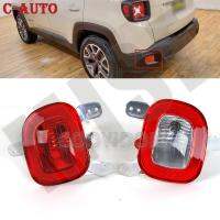 ซ้ายขวา Led ด้านหลังกันชน Reflector ไฟท้ายด้านหลัง Reflector ไฟเลี้ยวหมอกสำหรับ Jeep Renegade 2015-2018พร้อมหลอดไฟ