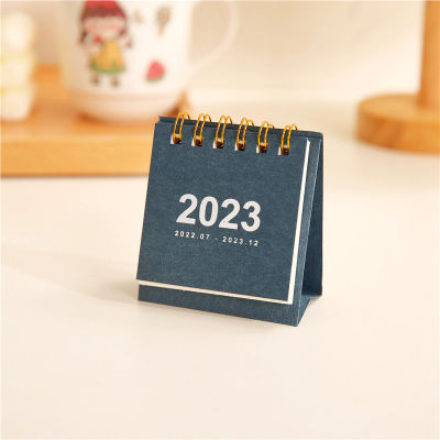 ปฏิทินตกแต่งสำนักงาน2022 2023ตัวกำหนดตารางเวลารายวันแบบคู่โน้ตตั้งโต๊ะขนาดเล็กใหม่เรียบง่าย