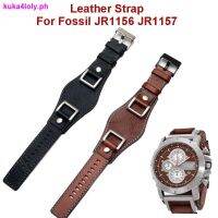 Suitable For 24Mm Genuine Leather Strap JR1156 JR1157 Water-Proof Brown Bla Watchband Men Steel Bule Belt Bracelet 0512