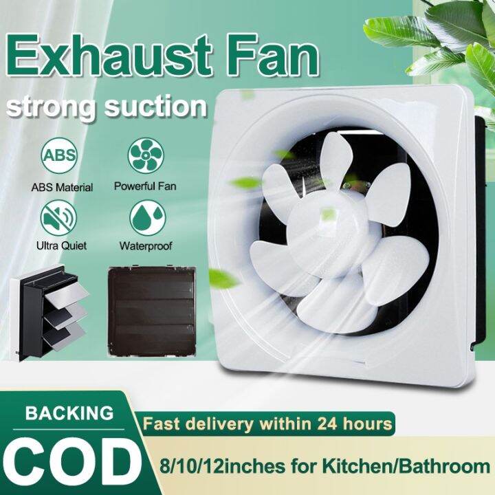 Strong household silent bathroom window exhaust fan, wall plastic ...