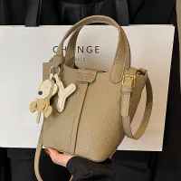 Fashionable and simple large-capacity portable bucket bag high-end and stylish small bag for women 2023 new single shoulder crossbody bag 【JYUE】